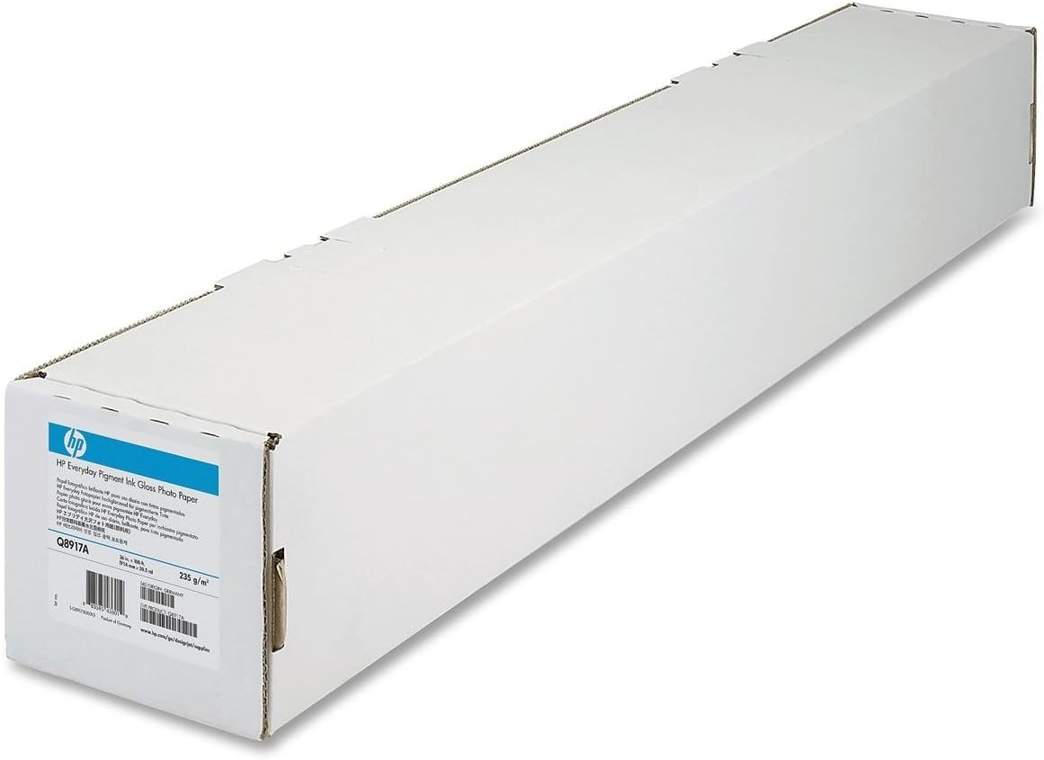 HP Heavyweight Coated Paper 6.6 mil, 130 g/m2, 35 lb., 2" core, 1 roll/carton (36" x 100') - Image 1